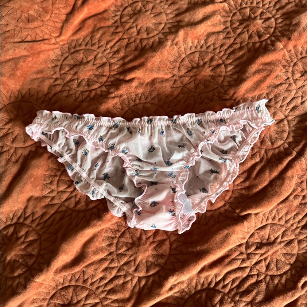 UO Ruched Mesh Cheeky Panty
